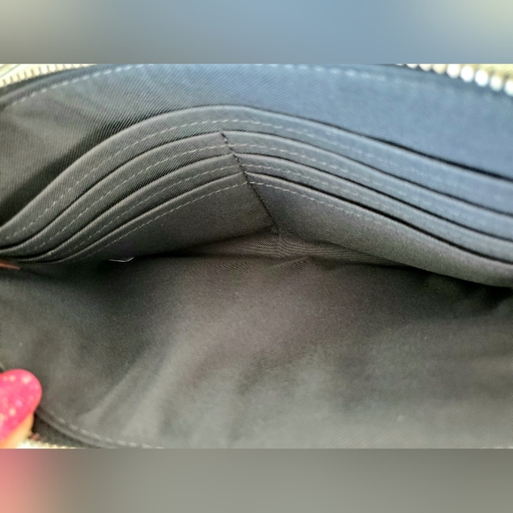 Coach Contrast Double Zip Wallet /Wristlet In Sky Blue Multi New w/tags CF477 - Picture 12 of 14